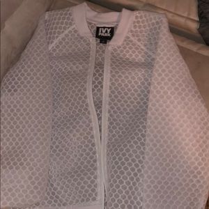 Ivy Park Hexagon mesh Bomber